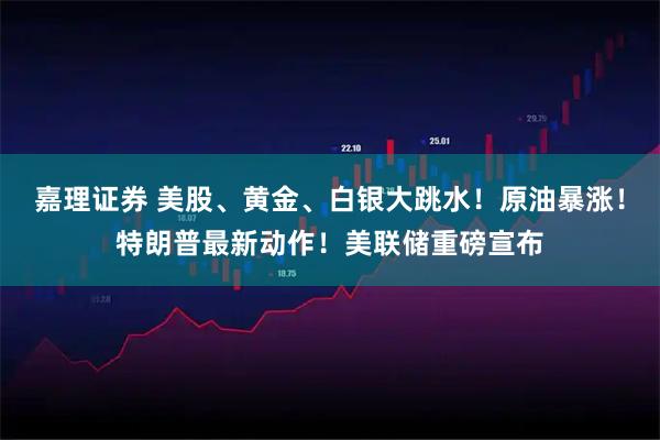 嘉理证券 美股、黄金、白银大跳水！原油暴涨！特朗普最新动作！美联储重磅宣布