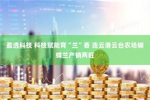 盈透科技 科技赋能育“兰”香 连云港云台农场蝴蝶兰产销两旺