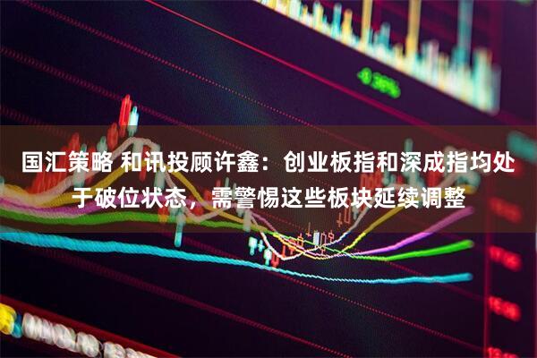 国汇策略 和讯投顾许鑫：创业板指和深成指均处于破位状态，需警惕这些板块延续调整